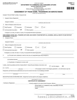 Fill Your Hawaii T 4 Form
